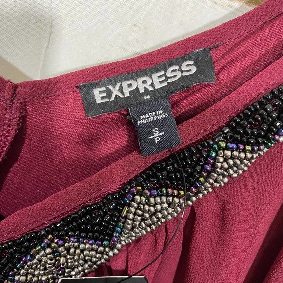 Express Sexy Party Evening V Neckline Dress  S/P - Picture 2 of 8